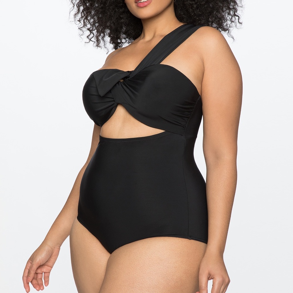 Eloquii one shoulder swimsuit